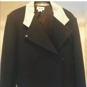 NEW HELMUT LANG BLACK BIKER JACKET W/ LAMBSKIN